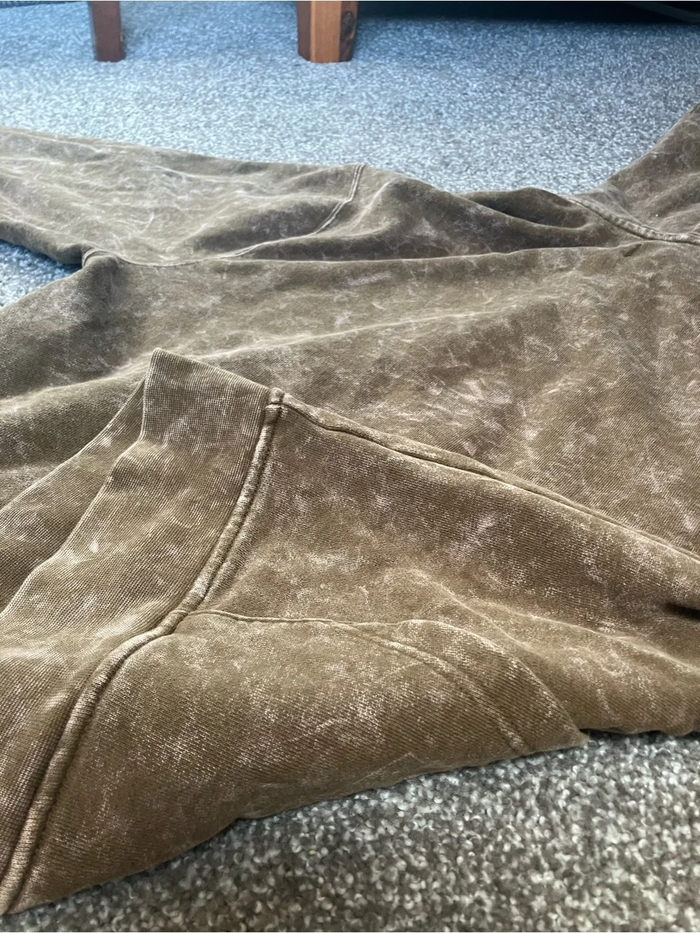 Jordan Brown Washed Pullover Hoodie